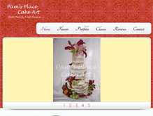 Tablet Screenshot of pamsplacecakeart.com